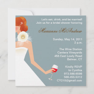 Invitación al vino nupcial