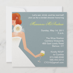 Invitación al vino nupcial