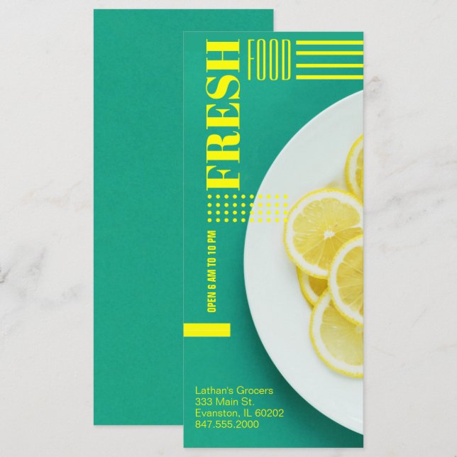 invitación al volante de tienda de comestibles (Anverso / Reverso)