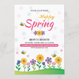 Invitación al volante del Festival de Primavera