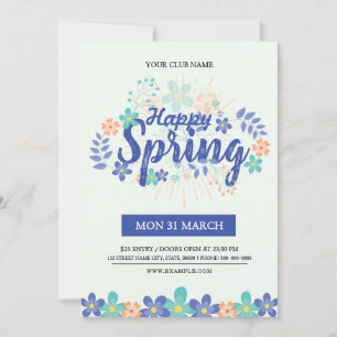 Invitación al volante del Festival de Primavera