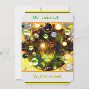 Invitación al Zodiaco de Leo el León