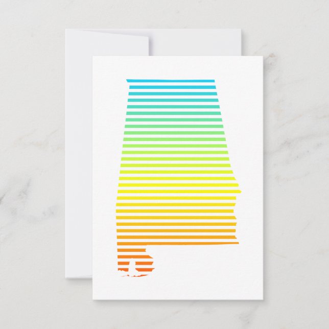 Invitación alabama chill fade (Anverso)