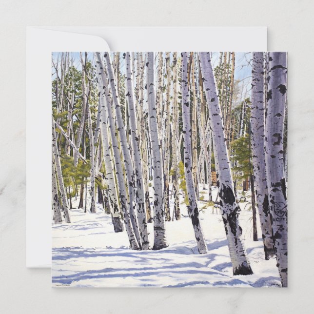 Invitación Álamos en el Bosque (Anverso)