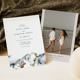 Invitación ALANA Tropical Ocean Coral Jelly Fish Beach Foto