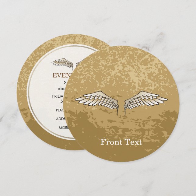 Invitación Alas bejas (Anverso / Reverso)