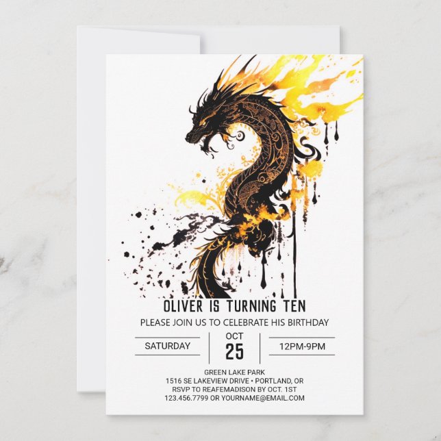 Invitación Alas de fantasía y escalas Cumpleaños (Anverso)