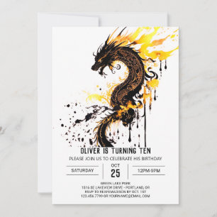 Invitación Alas de fantasía y escalas Cumpleaños