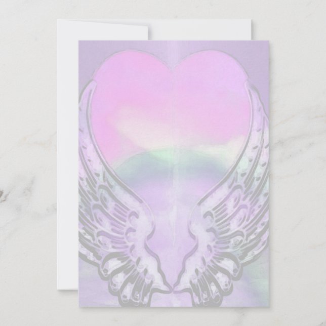 Invitación Alas del ángel (Reverso)
