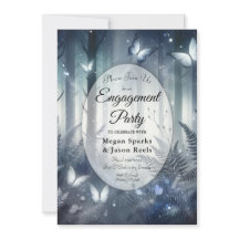 Alas iluminadas por luna y fiesta de compromiso má