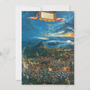 Invitación Albrecht Altdorfer - La batalla de Alexander en