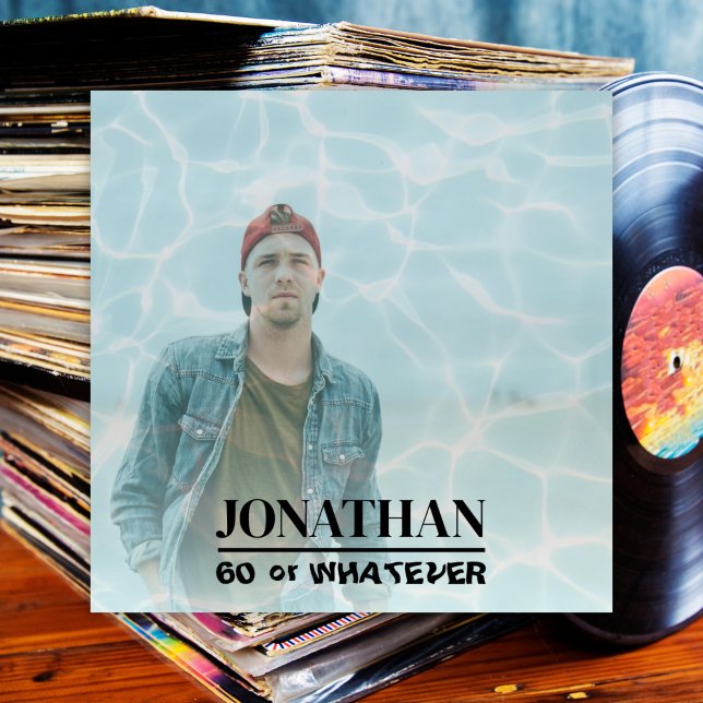 Invitación Álbum de cumpleaños retro 60 Cubre música de los 9 (Subido por el creador)