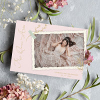 Álbum de fotos vintage romántico rosa Scrapbook XV