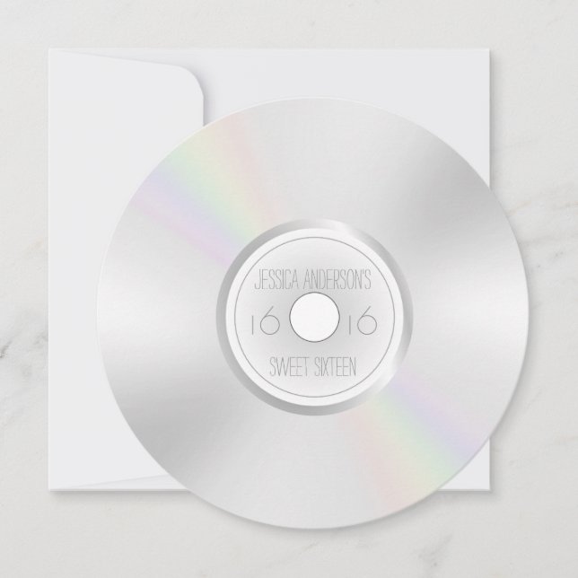 Invitación Álbum de grabaciones de DVD de CD Dieciséis (Anverso)