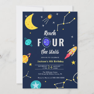 Invitación Alcanzar los cuatro años de las estrellas