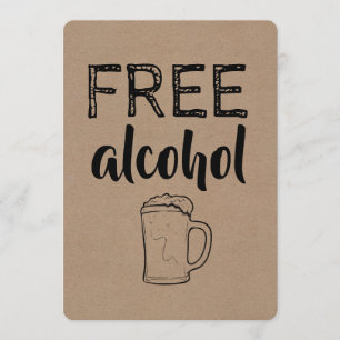 Invitación Alcohol libre   AMIGO DEL NOVIO   MEJOR Propuesta 