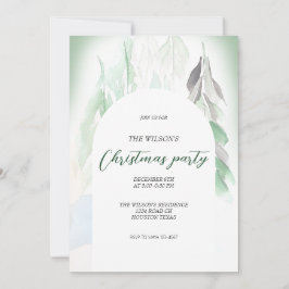 Invitación Aldea de campo de Navidades artísticos