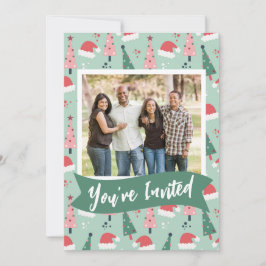 Invitación alegre a la fiesta de Navidad