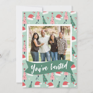 Invitación alegre a la fiesta de Navidad
