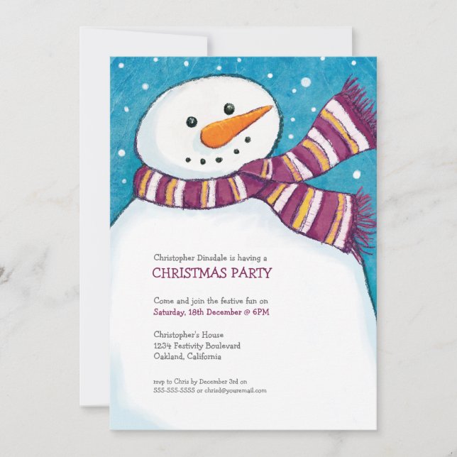 Invitación alegre de la fiesta de Navidad de los (Anverso)