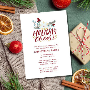 Invitación Alegre feriado feriado de navidades