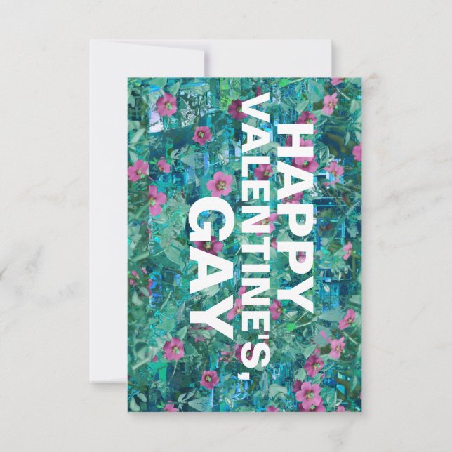 Invitación alegre San Valentín gay (Anverso)