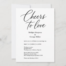 Invitación Alegres blancos y negros para amar el encanto de l
