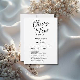 Invitación Alegres blancos y negros para amar el encanto de l