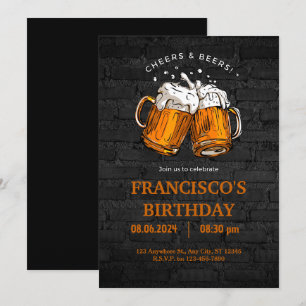 Invitación Alegres y osos Cumpleaños