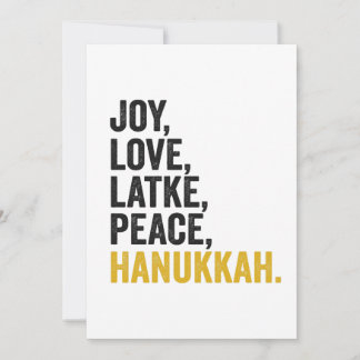 Invitación Alegría Amor Latkes Paz Janucá Divertido Judío