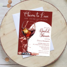 Invitación Alegría por la ducha de novias en la degustación d