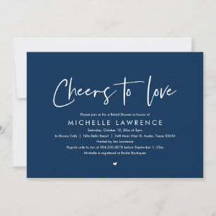 Invitación Alegría por la moderna ducha de novias Casual