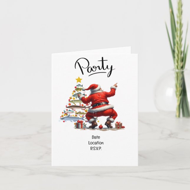 Invitación ¡Alegría Santa por los aficionados a la pesca de N (Anverso)