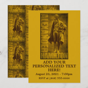 Invitación Alexander Hamilton Estatuario