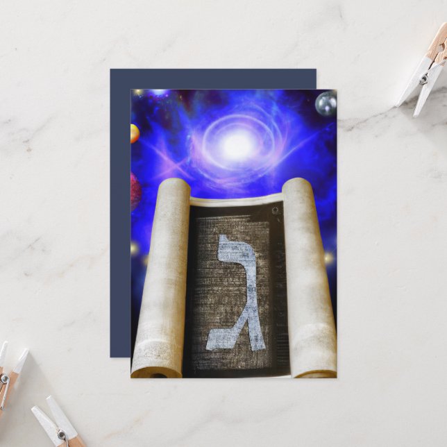 Invitación Alfabeto hebreo (Anverso/Reverso In Situ)