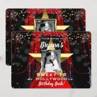 Alfombra Roja Estrellas Doradas de Hollywood Fiest