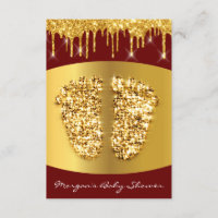 Alfombra roja gotea Chica de pies de Baby Shower R