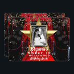 Invitación Alfombra roja Hollywood Gold Stars Fiesta de fotos<br><div class="desc">personalizar para cualquier evento</div>