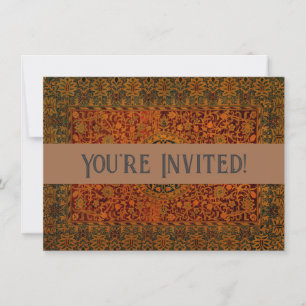 Invitación Alfombra tapiz de William Morris