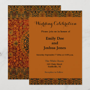 Invitación Alfombra tapiz de William Morris