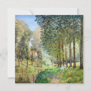 Invitación Alfred Sisley - Descanso a lo largo del arroyo