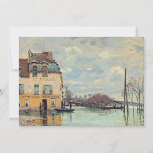 Invitación Alfred Sisley - Inundación en Port-Marly 1872