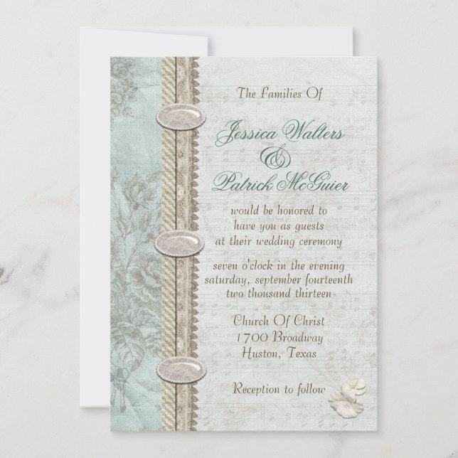 Invitación Algo azul (Anverso)