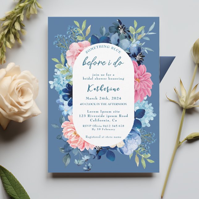 Invitación Algo azul antes de ducharme de novia (Subido por el creador)