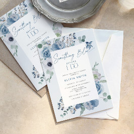 Invitación Algo azul antes de ducharse de novia