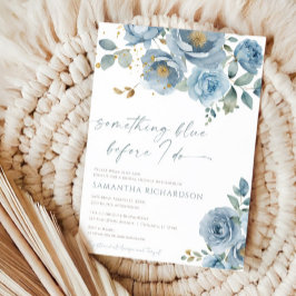 Invitación Algo azul antes de ducharse una novia floral