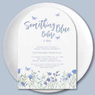 Invitación Algo Azul Antes de Hacer Arco de Despedida de Solt