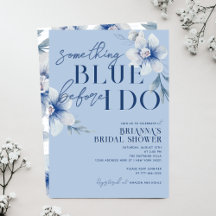 Algo azul antes de hacer Blue Flower Bridal