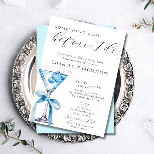 Invitación Algo Azul Antes de Hacer Brindis de Despedida de S