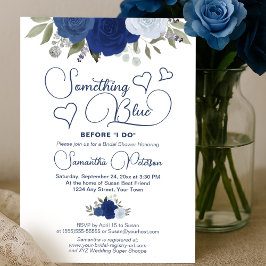 Invitación Algo Azul Antes De Hacer Ducha Británica Boho